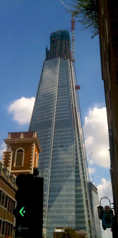 © Robert Rotifer The Shard im Aufbau, chronologisch